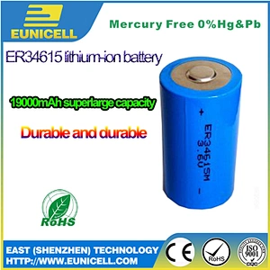 3.6V 19Ah Lithium-ion Chloride Battery ER134615 cylindrical battery