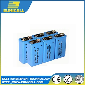 batera 9v ER9V 1200mAh 9V battery Remote control smoke detector
