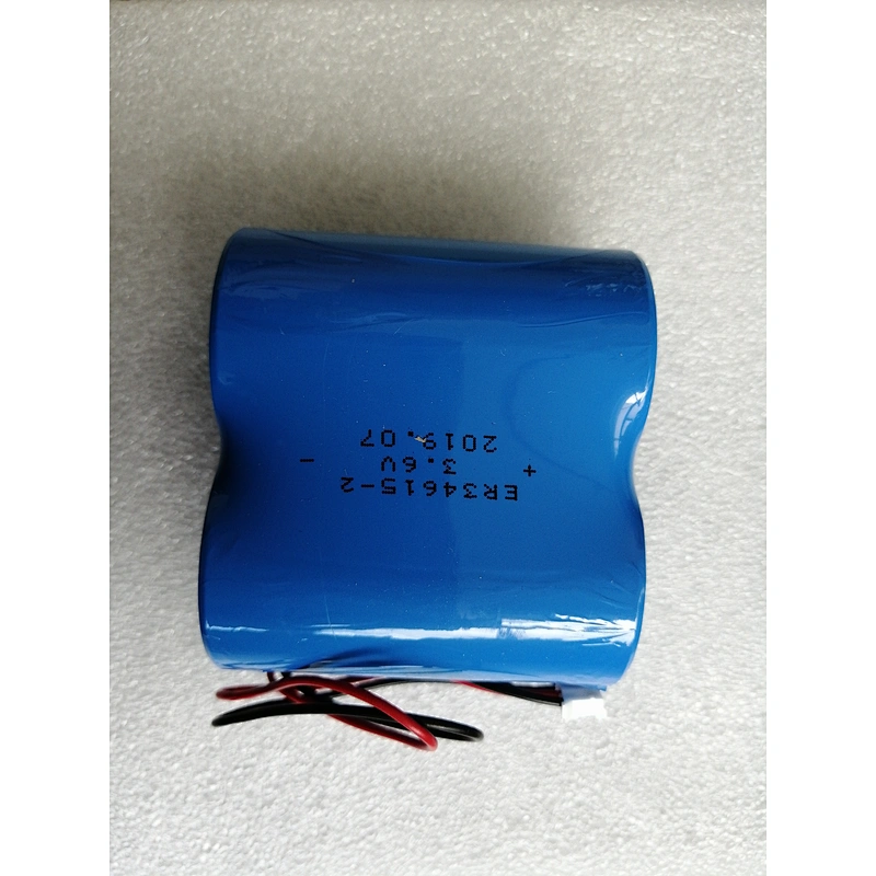 Li-SOcl2 D Size 3.6V ER34615 38AH Lithium battery pack with wire and connector