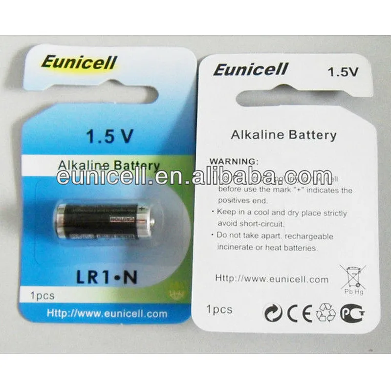 Eunicell UM5 1.5V battery LR1 um 5 batteries alkaline dry cell for remote control