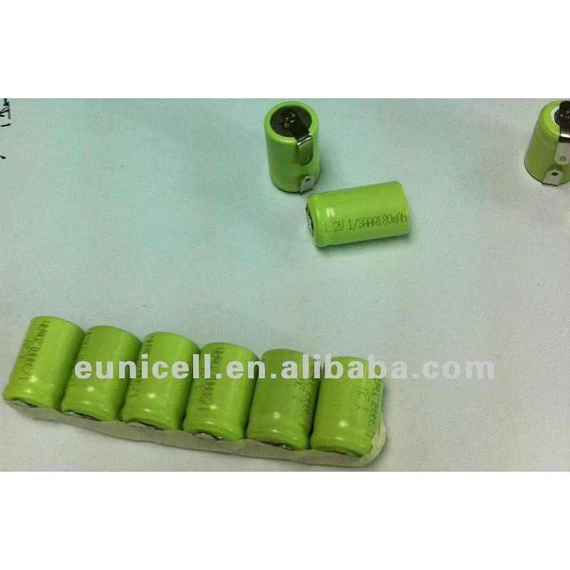 1/3AAA 120mAh nimh rechargeable battery