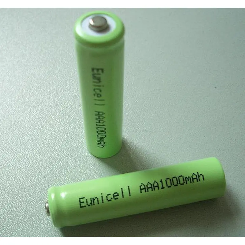 1/2AAA Ni-Mh 1.2V rechargeable battery with lead wire backup battery