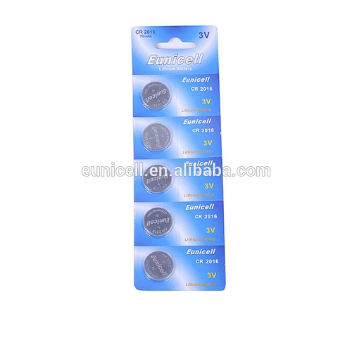 3v Lithium button cell CR1632 CR2032 CR2025 CR2016 Battery from Eunicell brand (5 pack)