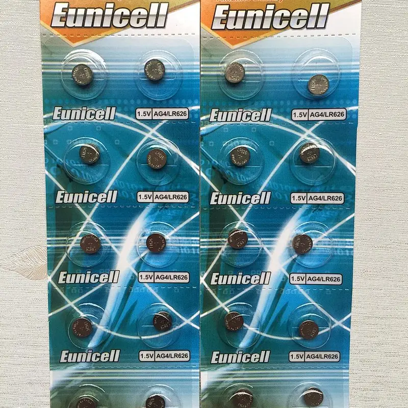 Watch Battery 1.5V Ag4 L626 Sr66 Sr626Sw Alkaline Button Cell Batteries