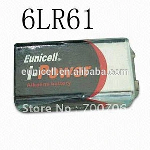 super alkaline battery 6LR61 battery 9V Eunicell battery