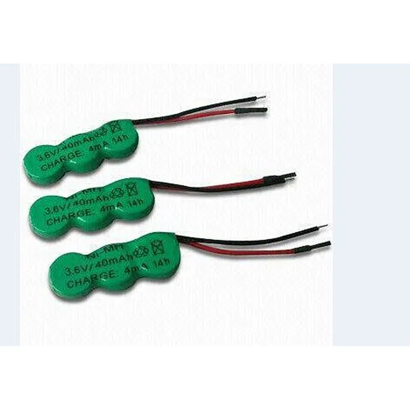 Eunicell NI-MH rechargeable battery b80H 80mAh 3.6v  battery pack with pins connector