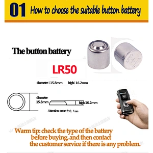lr50 alkaline button cell Batteries for camera