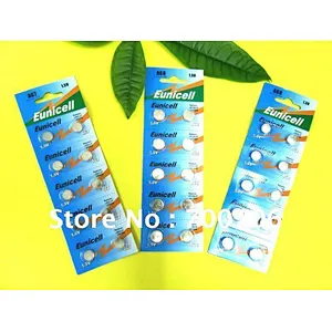 Good quality free mercury button cell AG7 LR57 195 1.5v alkaline batteries