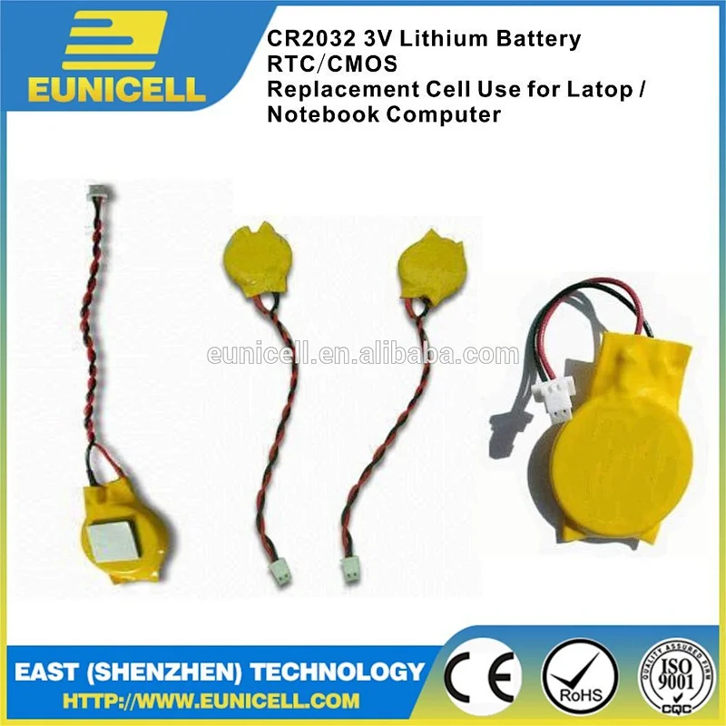 Lithium battery 3v cr2032 with solder tabs