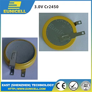 CR2450-G1A CR2450 battery with pins or tabs