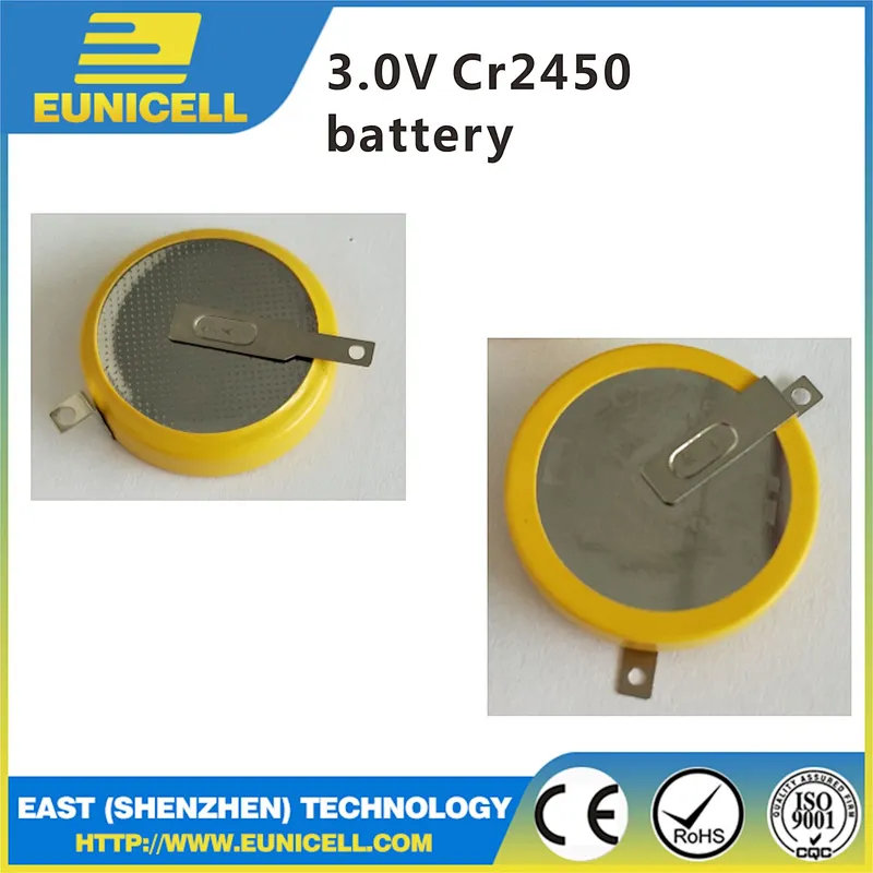 High Quality cr2050 battery with solder tabs  CR2050 CR2025 CR2032 button cell battery with tabs