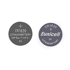 Eunicell high quality CR1620 CR1616 3V Lithium Dry battery, Button Cell battery