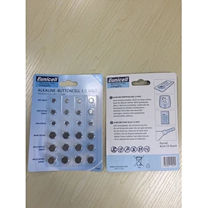 AG button cell battery pack, 24/packs AG1.AG3.AG4.AG10.AG12.AG13 Eunicell alkaline battery