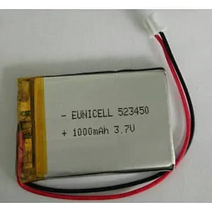 lithium polymer battery 523450 3.7v lipo battery for MP3 earphone