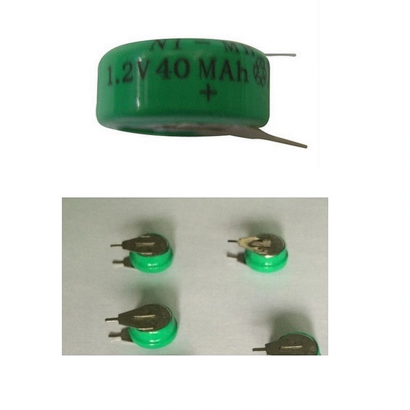 1.2x7 Button cell 8.4V 40mA Rechargeable Batter Button Type Nickel Metal Hydride
