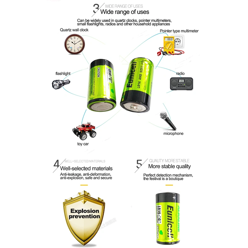 lr4 size c 1.5v alkaline battery