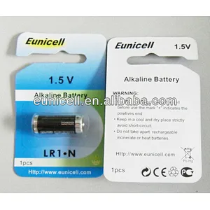 LR1 1.5v Alkaline Battery Size N Dry Battery Retail package
