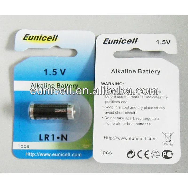 LR1 1.5v Alkaline Battery Size N Dry Battery Retail package