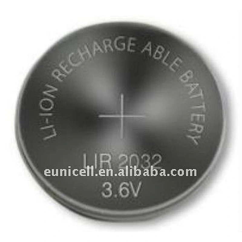 LIR2032 3.6 volt lithium rechargeable battery charger / connector