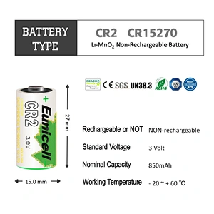Lithium CR2 batteries 3V CR17355 DLCR2 Camera Photo