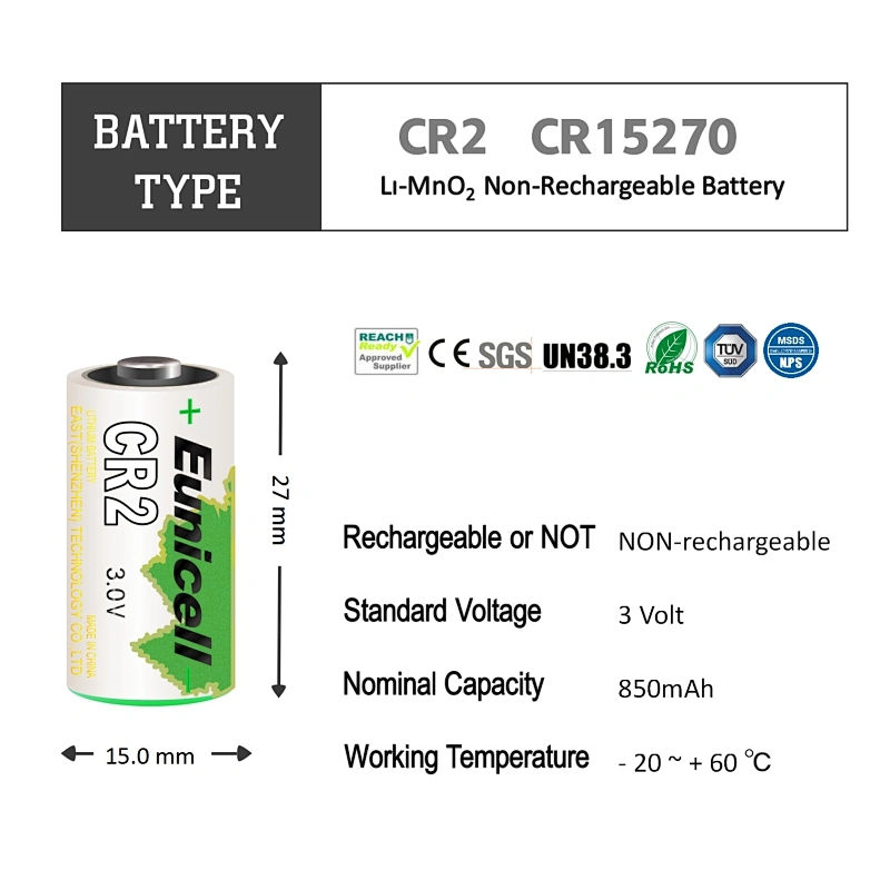Lithium CR2 batteries 3V CR17355 DLCR2 Camera Photo