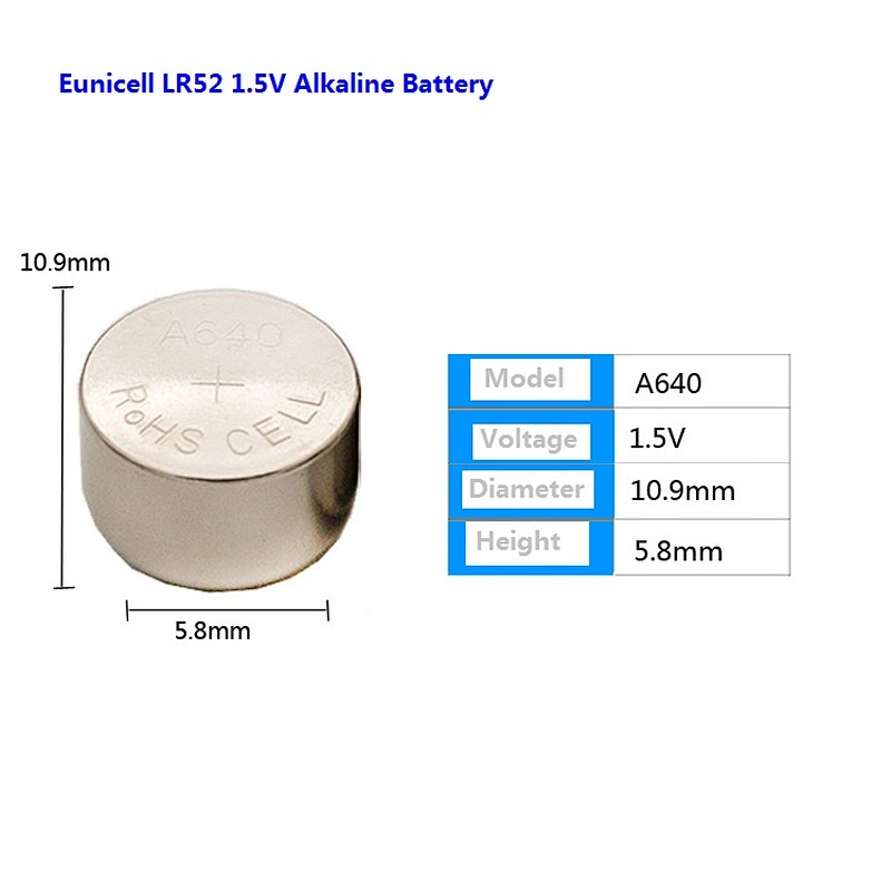 Eunicell Battery A640PX 1.5v Alkaline Battery z640 PX640A LR52 1126A RM-640 EN640A
