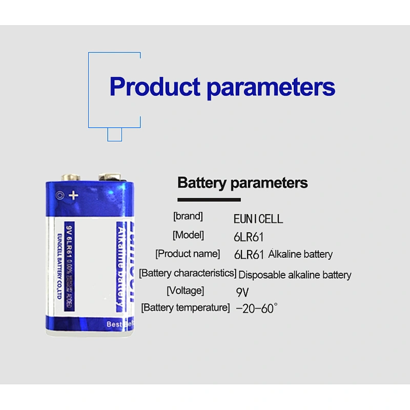 Eunicell 6f22 Battery Good Service 6F22 Power Volt Heavy Duty Dry Batteries Extra Heavy Duty 9v Battery 6lr61