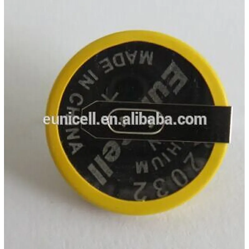 Lithium battery 3v cr2032 with solder tabs