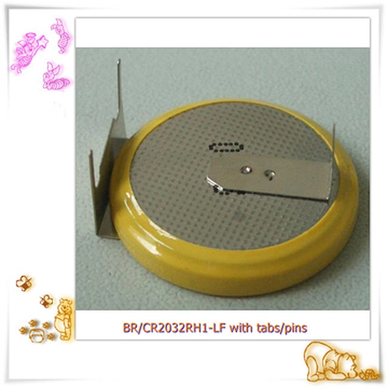 High quality 3v CR1225 battery with solder tabs