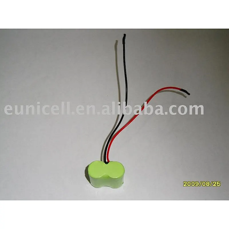 1/2AAA Ni-Mh 1.2V rechargeable battery with lead wire backup battery