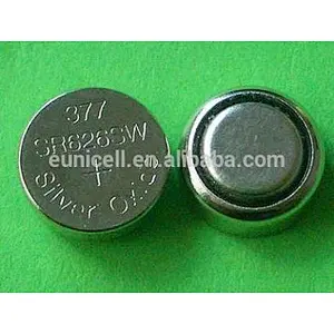 SR626 377 silvery battery, SW377 watch battery 1.55V button cell