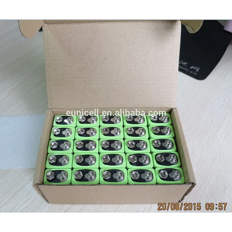 Eunicell 300mAh li-ion lithium Rechargeable 9v battery for microphone /toy /multimeter /remote control car