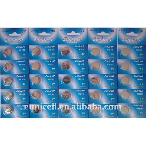 3V Lithium button cell coin cell batteries CR1632 1632 DL1632