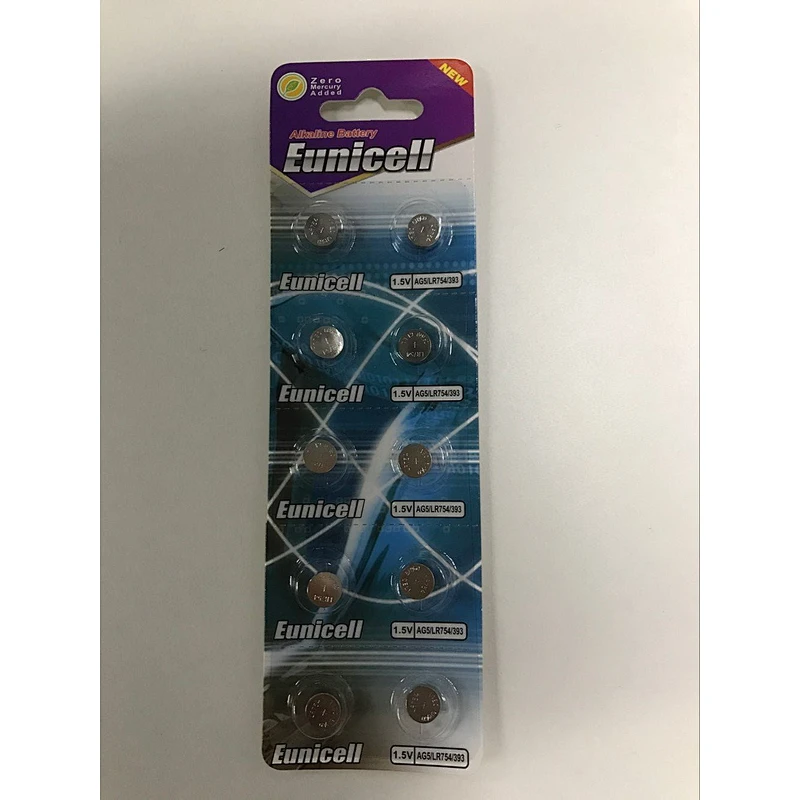 AG5 button cell battery LR750 393A watch batteries