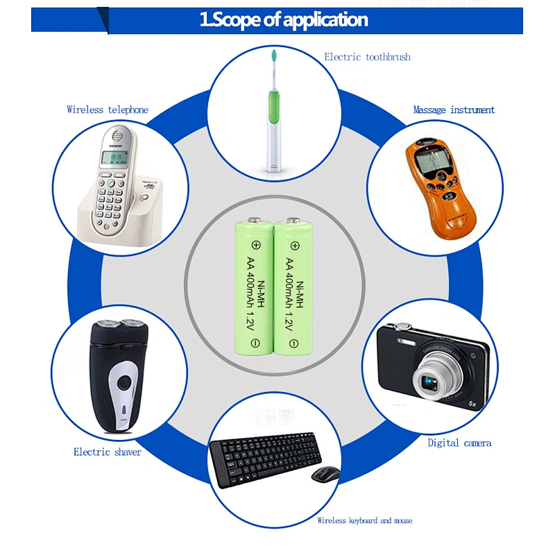 Cordless Phone NIMH AAA 1.2V 400mAh Rechargeable Battery Pack Eunicell