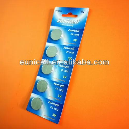 Lithium ion button battery CR2032 3v 210mah