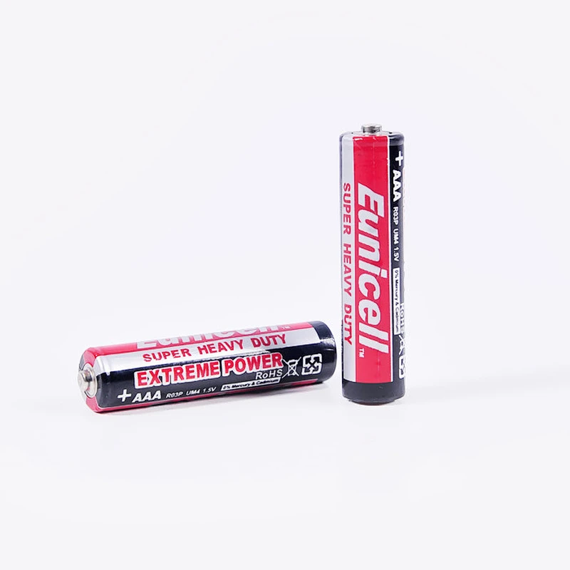 Super Quality Carbon Zinc Battery AAA R03 UM4 1.5V