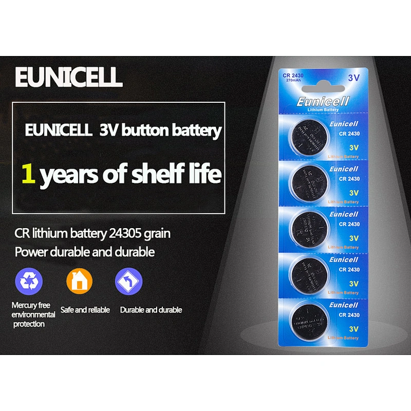 3v cr2430 275mah lithium button watch battery