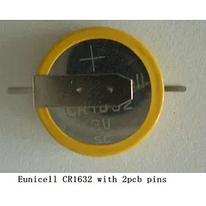 High quality 3v cr1632 with pin tabs lithium button cell batteries