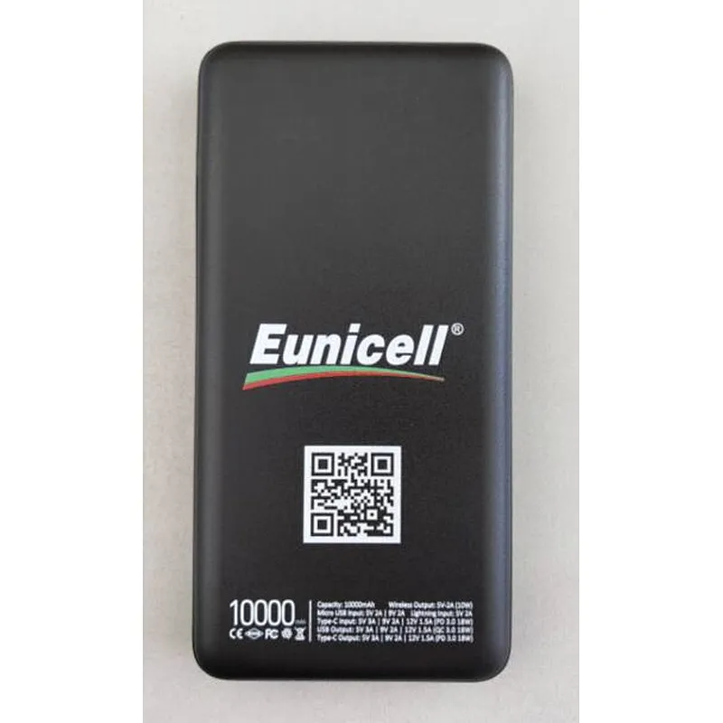Ultra thin wireless charger power bank 10000mAh with torchlight custom logo
