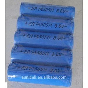 Li-SOCl2 battery ER 14505 AA size 3.6V lithium battery 2400mAh