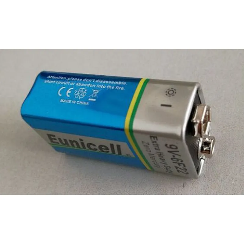 Greencell 9v PP3 6F22 6LR61 MN1604 9 V Heavy Duty Block Cell Battery