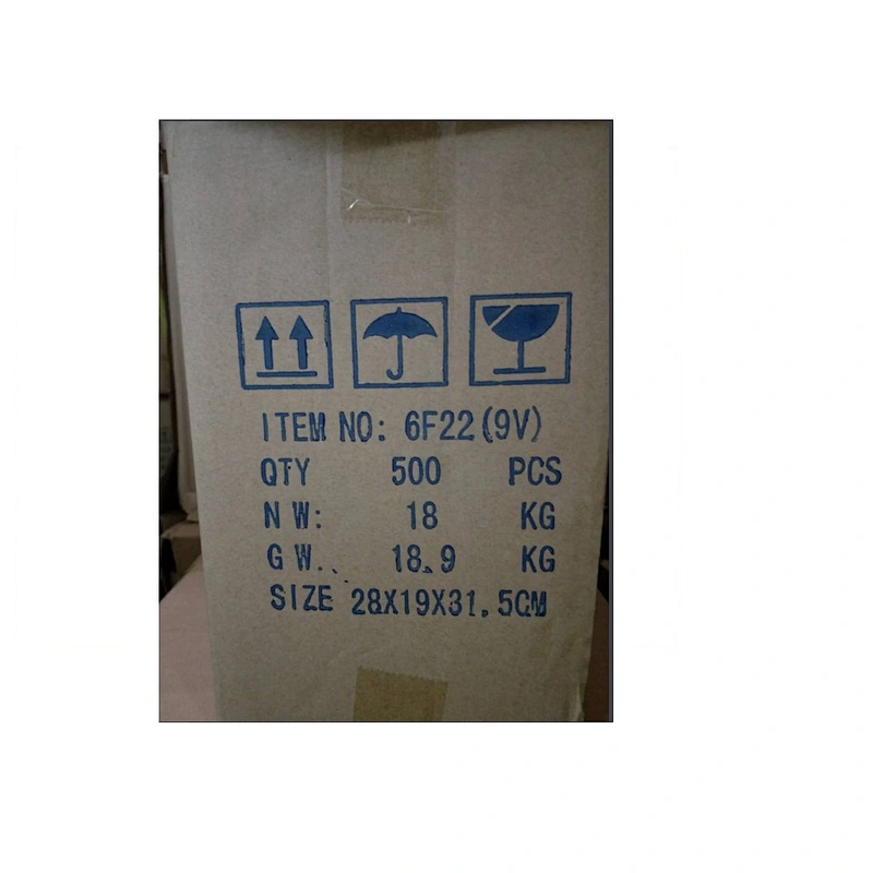 Hot sell 9v 6f22 006 batteries from China factory