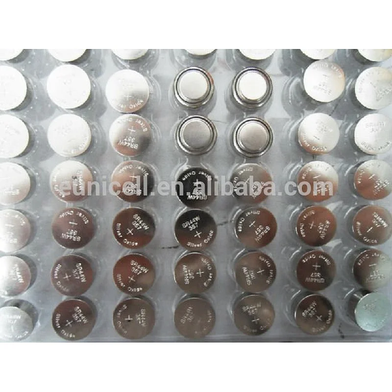 SR626 377 silvery battery, SW377 watch battery 1.55V button cell