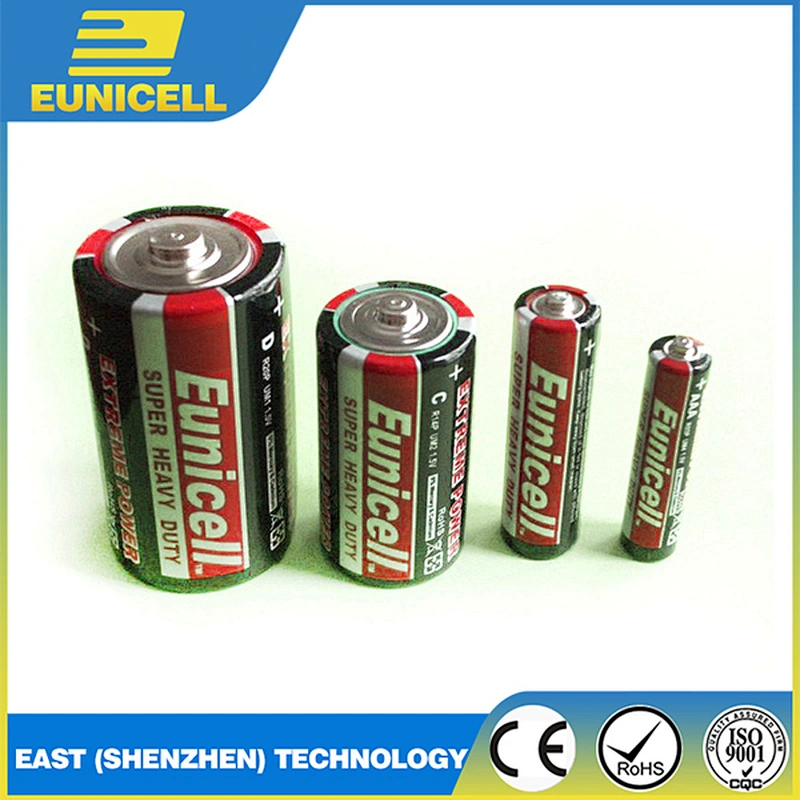 Super Carbon zinc R20 D size heavy duty dry batteries