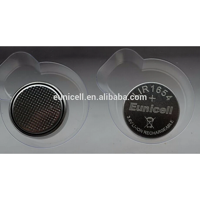 High Quality Lithium ion rechargeable button cell LIR1654 LIR2032 LIR2450 3.7V battery
