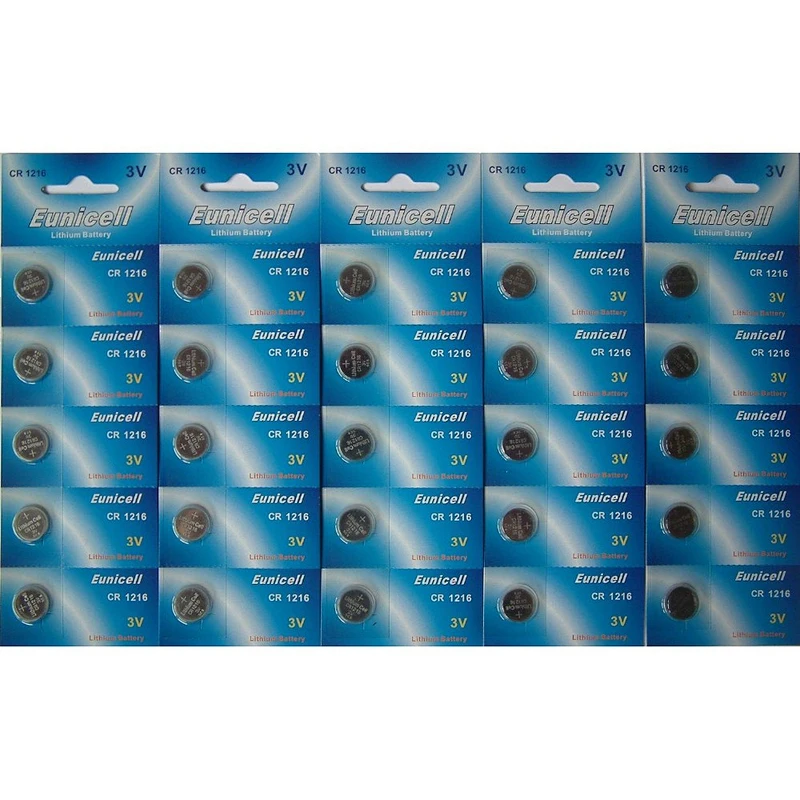 CR1216 battery 3v Lithium button cell batteries CR1216(Eunicell brand)