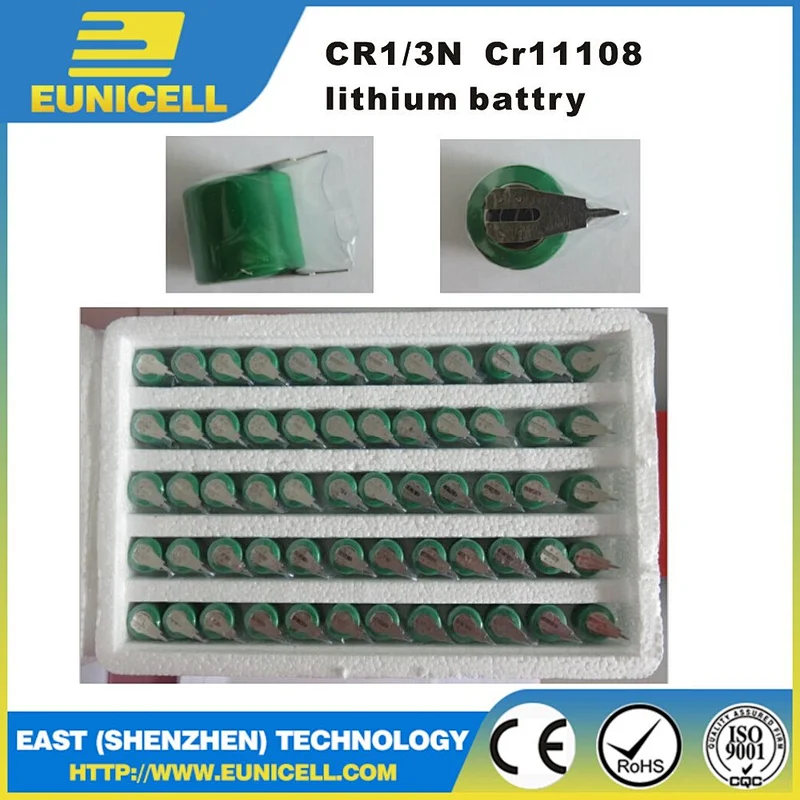Eunicell DL1/3N CR1/3N 2L76 5018LC K58L 3V Lithium Battery