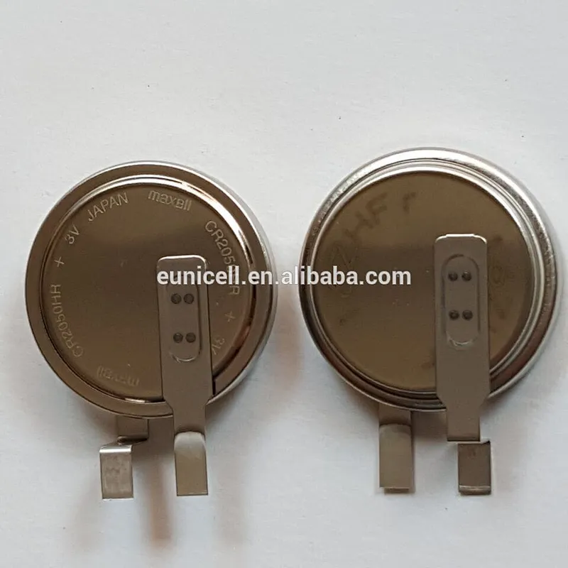 lithium battery 3v cr2450 with solder tabs pcb pins