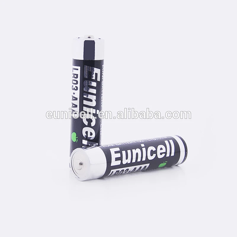 AAA battery alkaline 1.5v Eunicell brand dry batteries AAA LR03